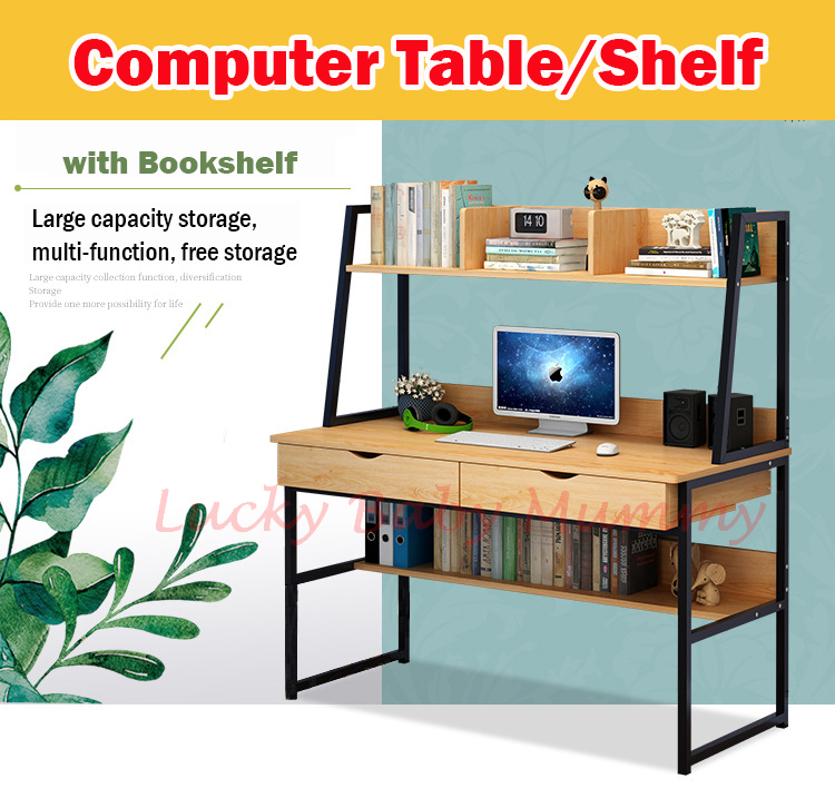 (Type B) Computer Tables with Bookshelf/Study Table/Laptop Table/Desk