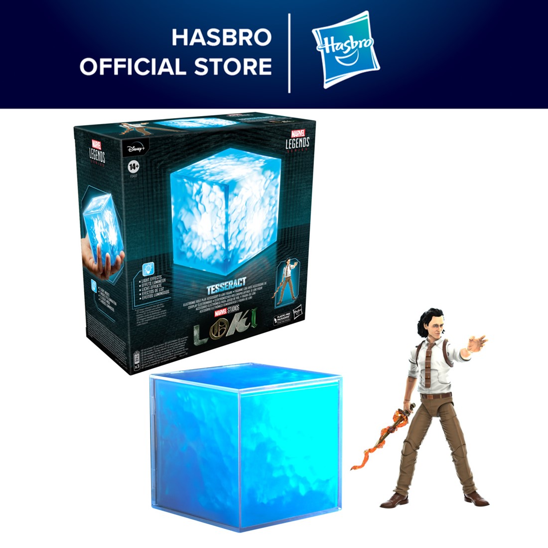 Marvel Legends Tesseract Electronic Role Play Accessory with Light FX, Marvel Studios’ Loki Roleplay Item and Figure